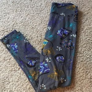 Lularoe butterfly and bag leggings
